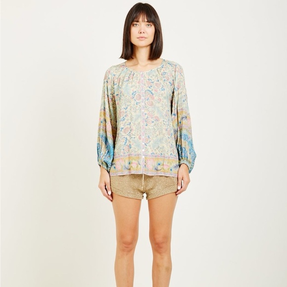 NWT - Spell and Gypsy Oasis Blouse in Opal - Picture 3 of 5